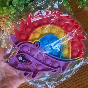 10/$13 NIP Colorful Hedgehog Pop It Toy